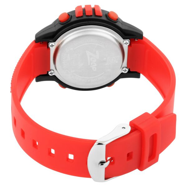 Zoop 26017PP01 Kids Digital Quartz Watch – Red PU Strap by Titan