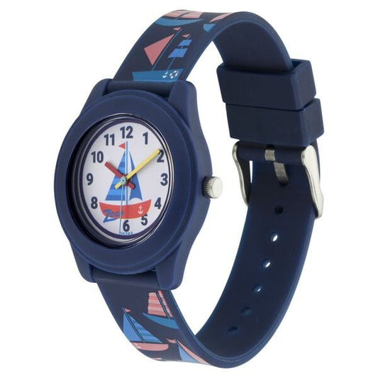 Zoop NS26019PP01W Kids Analog Quartz White Dial Blue Strap Watch
