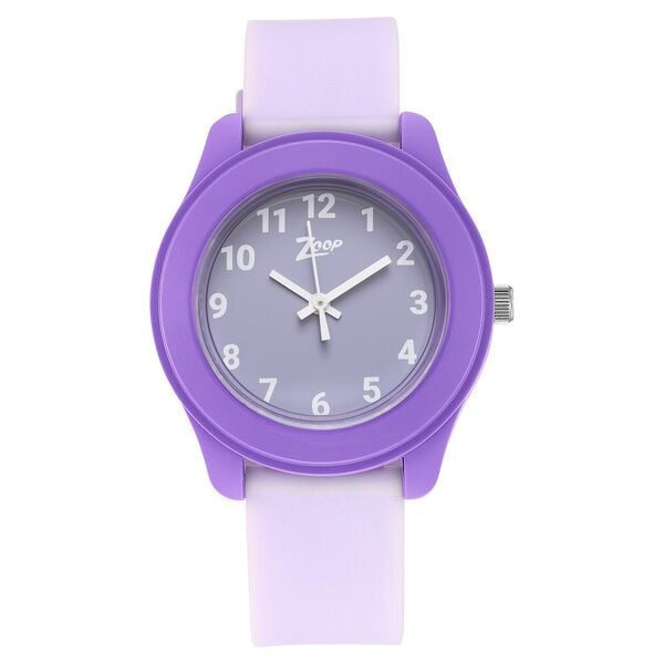 Zoop NS26019PP06W Kids Analog Quartz Purple Dial PU Strap Watch by Titan