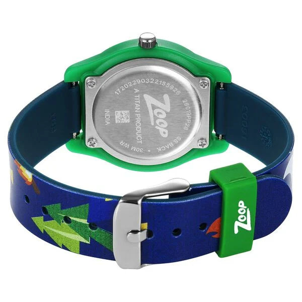 Zoop by Titan Kids Analog Watch NR26019PP28W | Blue Dial & Blue Plastic Strap | Quartz Watch for Boys & Girls
