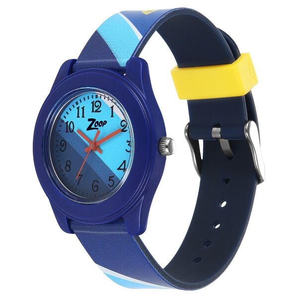 Zoop NS26019PP30W Kids Analog Quartz Blue Dial PU Strap Watch by Titan