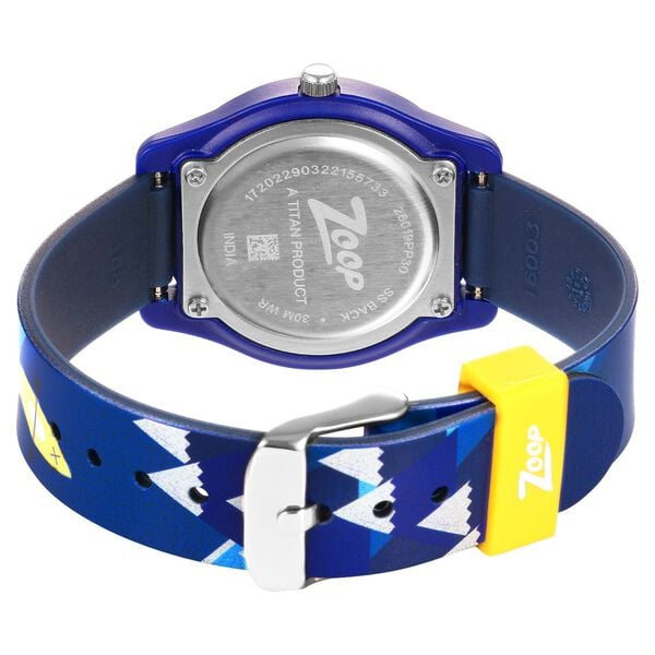 Zoop NS26019PP30W Kids Analog Quartz Blue Dial PU Strap Watch by Titan