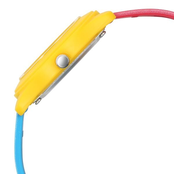 Zoop 26019PP37W Analog Quartz Kids’ Watch with Blue Dial and Multicoloured PU Strap