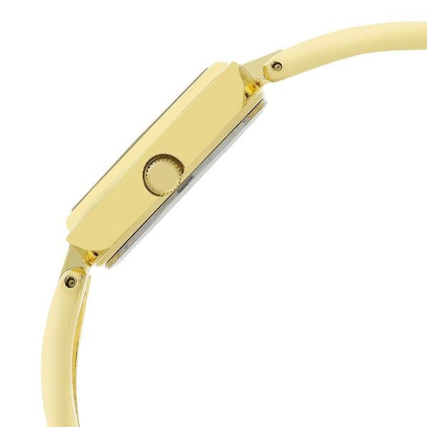 Titan– 2601YM01 Quartz Analog Women’s Watch with Champagne Dial & Golden Metal Strap
