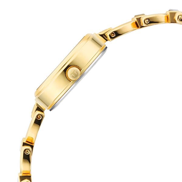 Titan NS2601YM04 Women’s Quartz Analog Watch withSilver Dial & Gold-Tone Metal Strap