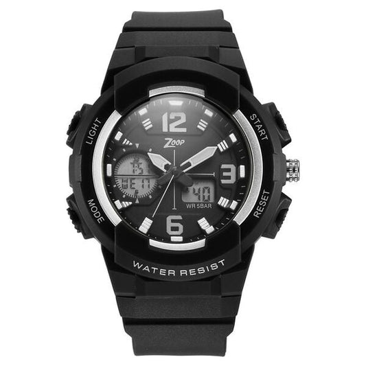 Zoop NT26026PP02W Analog-Digital Kids Watch Black Dial & Black Strap