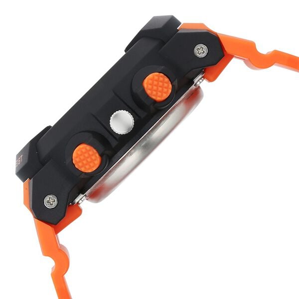 Zoop NT26026PP05W Analog-Digital Kids Watch with Black Dial & Orange Strap