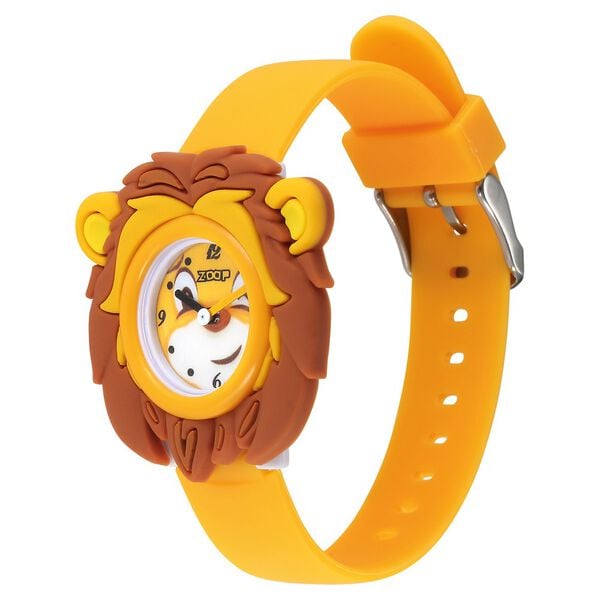 Zoop NT26033PP01 Analog Kids Watch with Yellow Dial & Yellow Polyurethane Strap