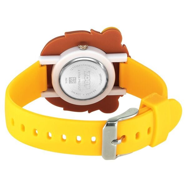 Zoop NT26033PP01 Analog Kids Watch with Yellow Dial & Yellow Polyurethane Strap