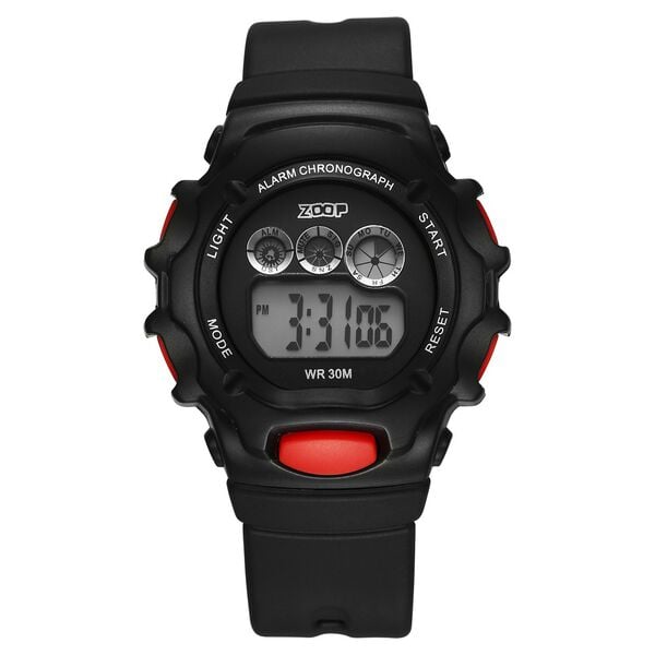 Zoop 26035PP05W Digital Watch Kids Black Strap