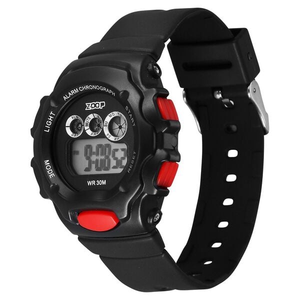 Zoop 26035PP05W Digital Watch Kids Black Strap