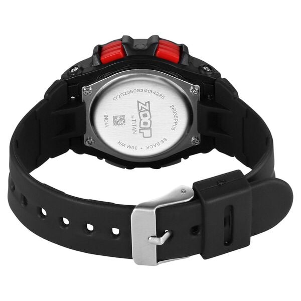 Zoop 26035PP05W Digital Watch Kids Black Strap
