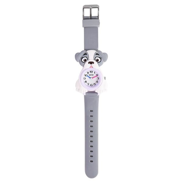 Zoop 26044PP01 Quartz Analog Kids Watch White Dial with Grey Strap