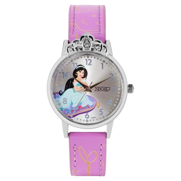 Zoop 26049SL01 Disney Jasmine Analog Watch for Kids