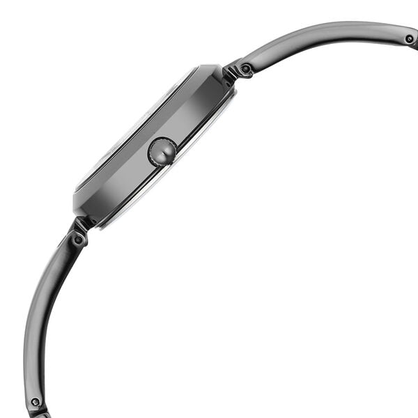 Titan – 2606QM04 Raga Viva Quartz Analog Women’s Watch with Black Dial & Grey Metal Strap