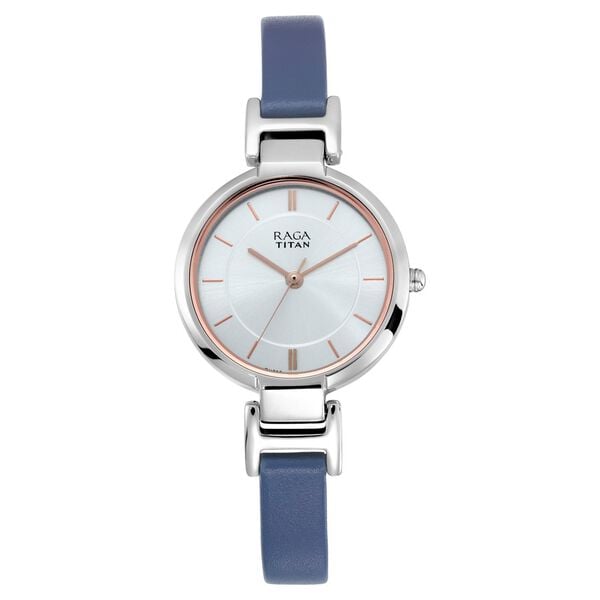 Titan NR2608SL01 Women’s Quartz Analog Leather Strap Watch