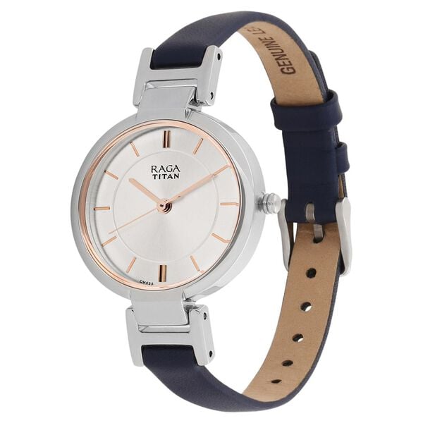 Titan NR2608SL01 Women’s Quartz Analog Leather Strap Watch