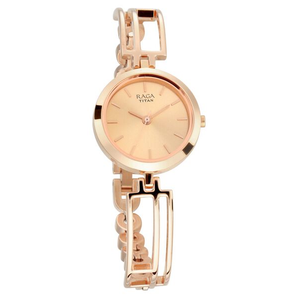 Titan 2622WM01 Women’s Analog Quartz Watch — Rose Gold Dial & Rose Gold Metal Strap