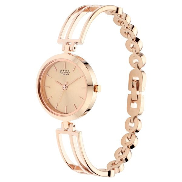 Titan 2622WM01 Women’s Analog Quartz Watch — Rose Gold Dial & Rose Gold Metal Strap