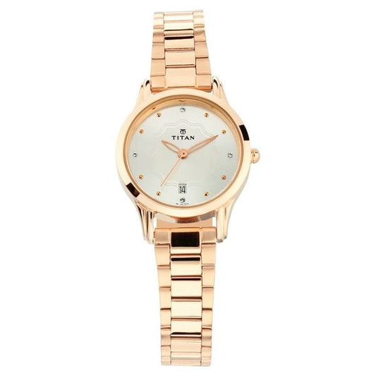 Titan 2628WM01 Silver Dial Women’s Karishma Analog Watch