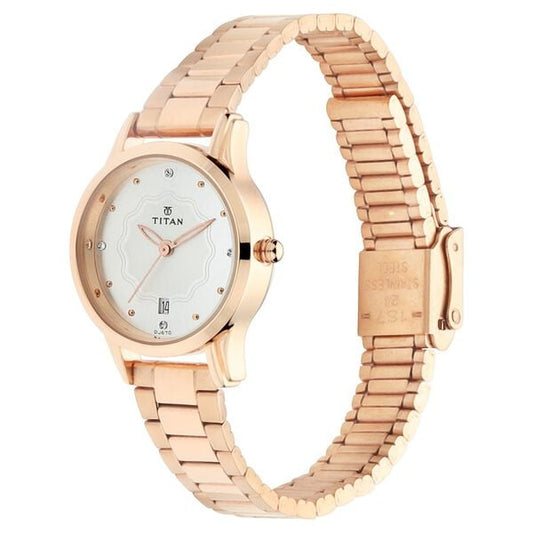 Titan 2628WM01 Silver Dial Women’s Karishma Analog Watch