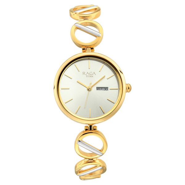 Titan 2644BM01 Women’s Silver-Dial Analog Watch