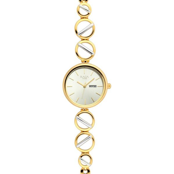 Titan 2644BM01 Women’s Silver-Dial Analog Watch