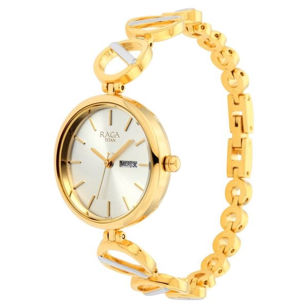 Titan 2644BM01 Women’s Silver-Dial Analog Watch