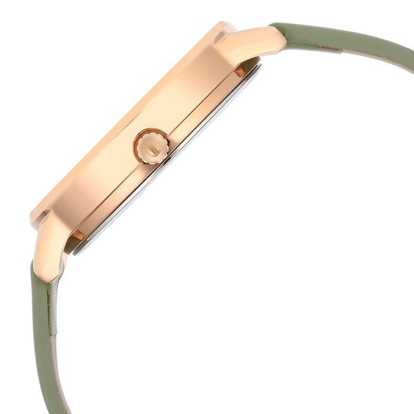 Titan 2648WL06 Women Green Dial Leather Strap Quartz Analog Watch