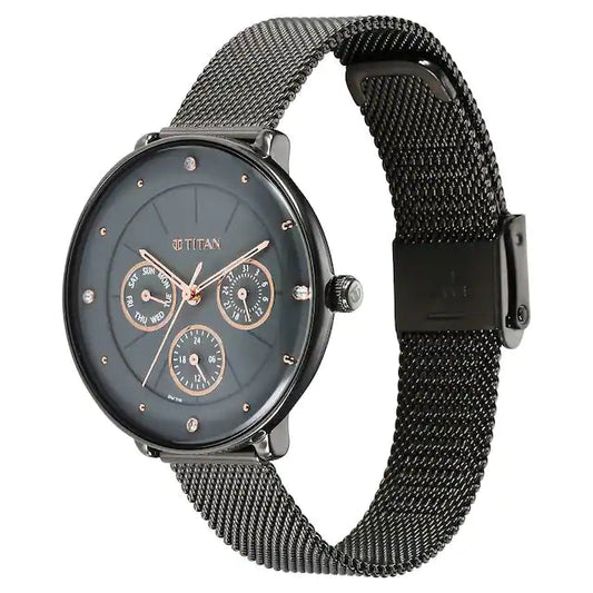 Titan 2651QM01 Neo Grey Dial Women's Stainless Steel Analog Watch