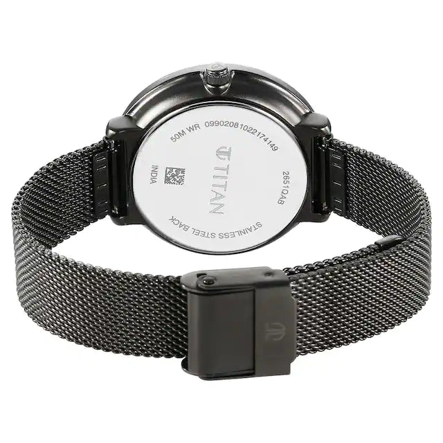 Titan 2651QM01 Neo Grey Dial Women's Stainless Steel Analog Watch