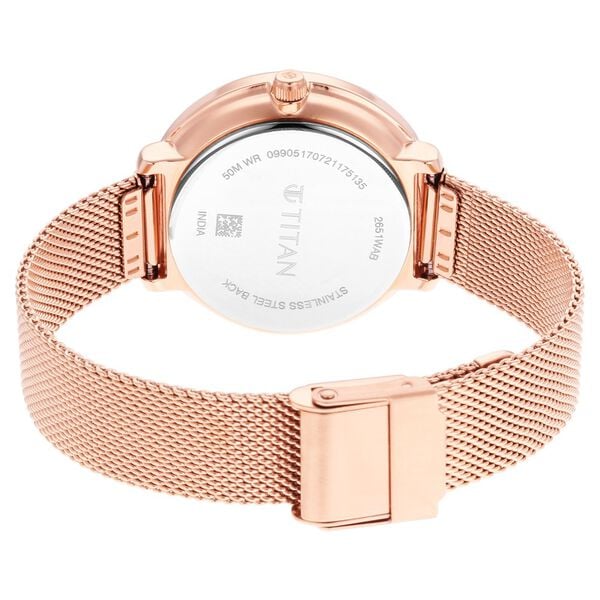 Titan 2651WM02 Women Silver Dial Metal Strap Quartz Multifunction Watch