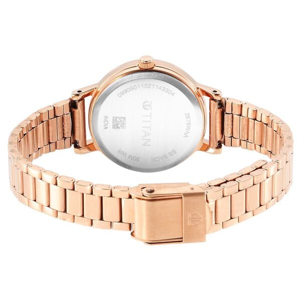 Titan 2678WM01 Women Rose Gold Dial Metal Strap Quartz Watch
