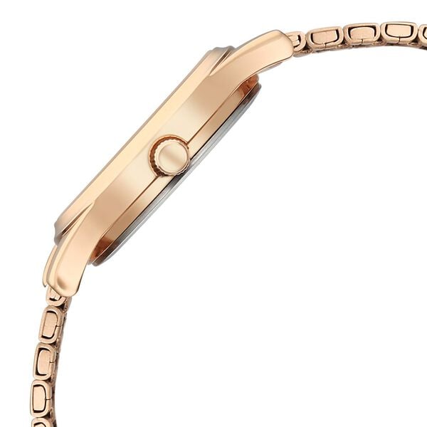 Titan 2679WM02 Women’s Off-White Dial Analog Watch with Rose-Gold Stainless Steel Strap