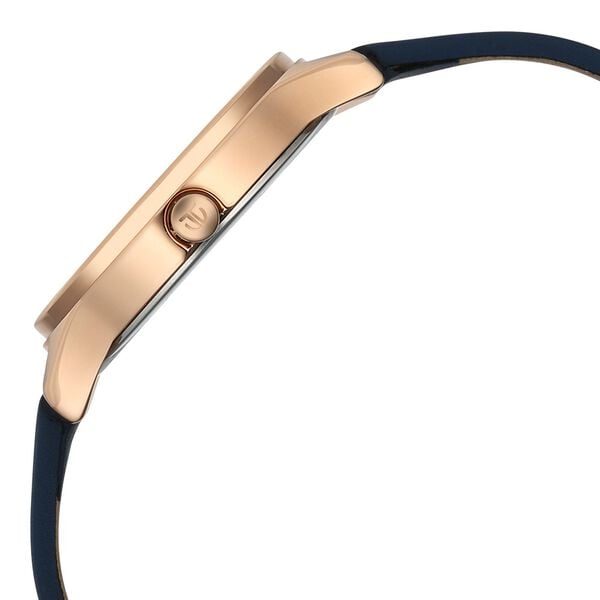 Titan 2781WL01 Women’s Blue-Dial Analog Watch with Blue Leather Strap