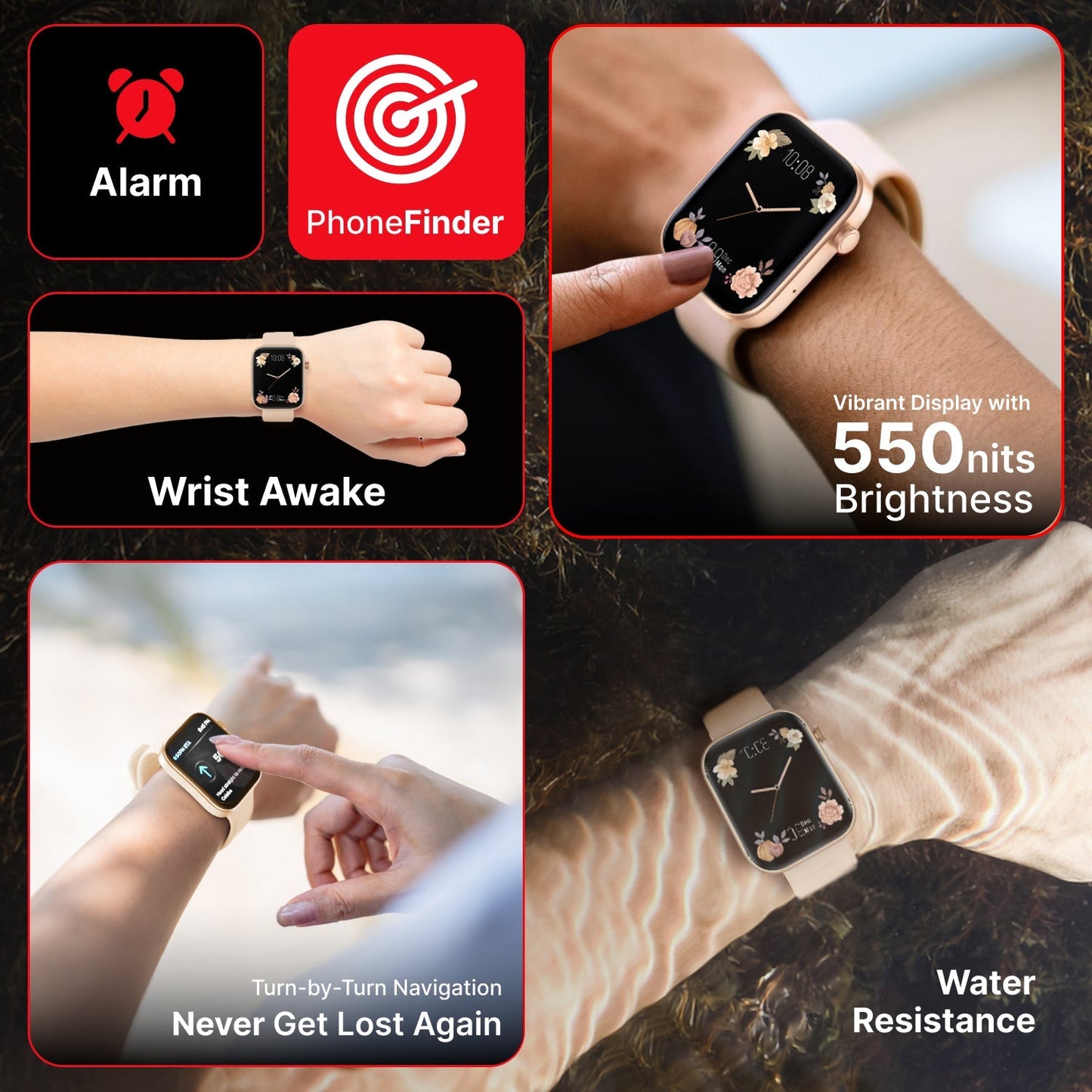 Timex TWIXW903T iConnect Navigator Unisex Smartwatch with BT Calling & Activity Tracking