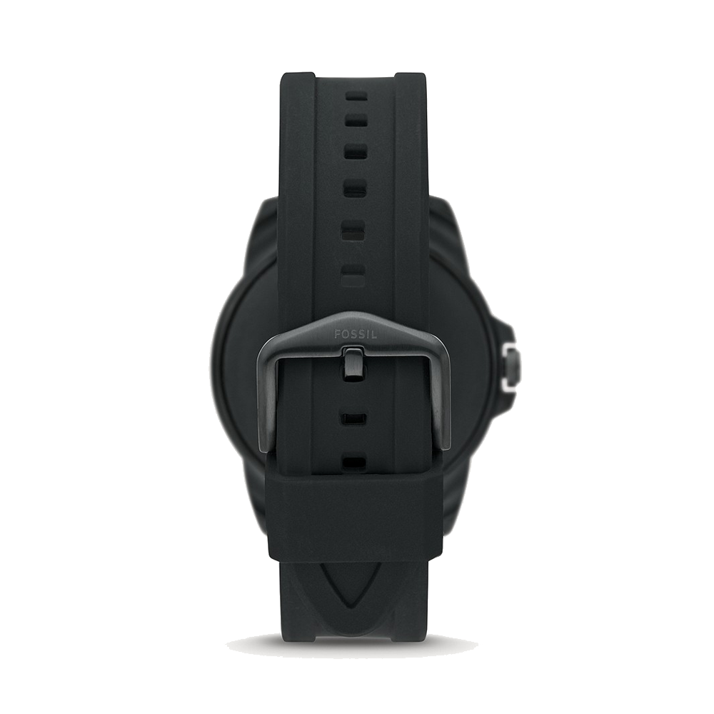 Fossil FTW4047 Men's Gen 5E Smartwatch Black AMOLED Display Black Silicone Strap