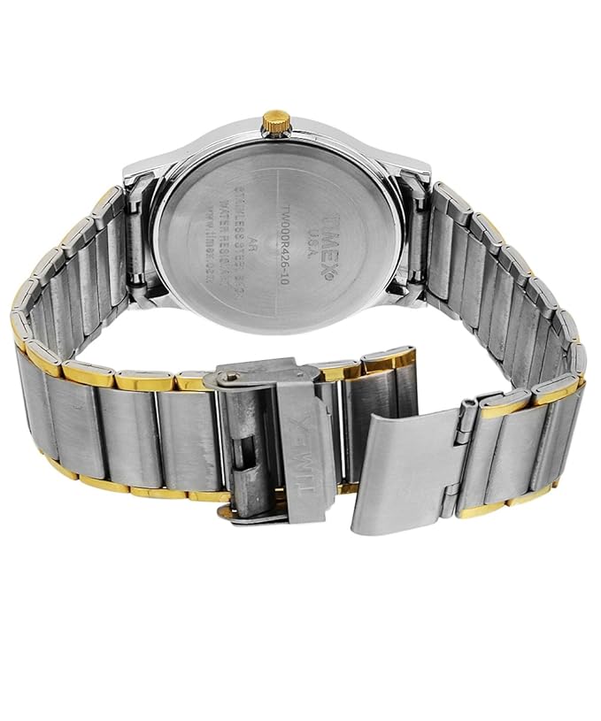 Timex TW000R426 Men’s Beige / Champagne Dial Two-Tone Stainless Steel Classic Watch