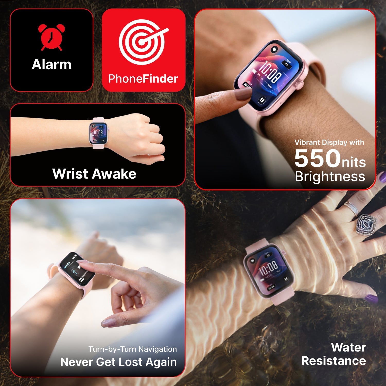 Timex TWIXW901T iConnect Navigator Unisex Smartwatch with BT Calling & Navigation
