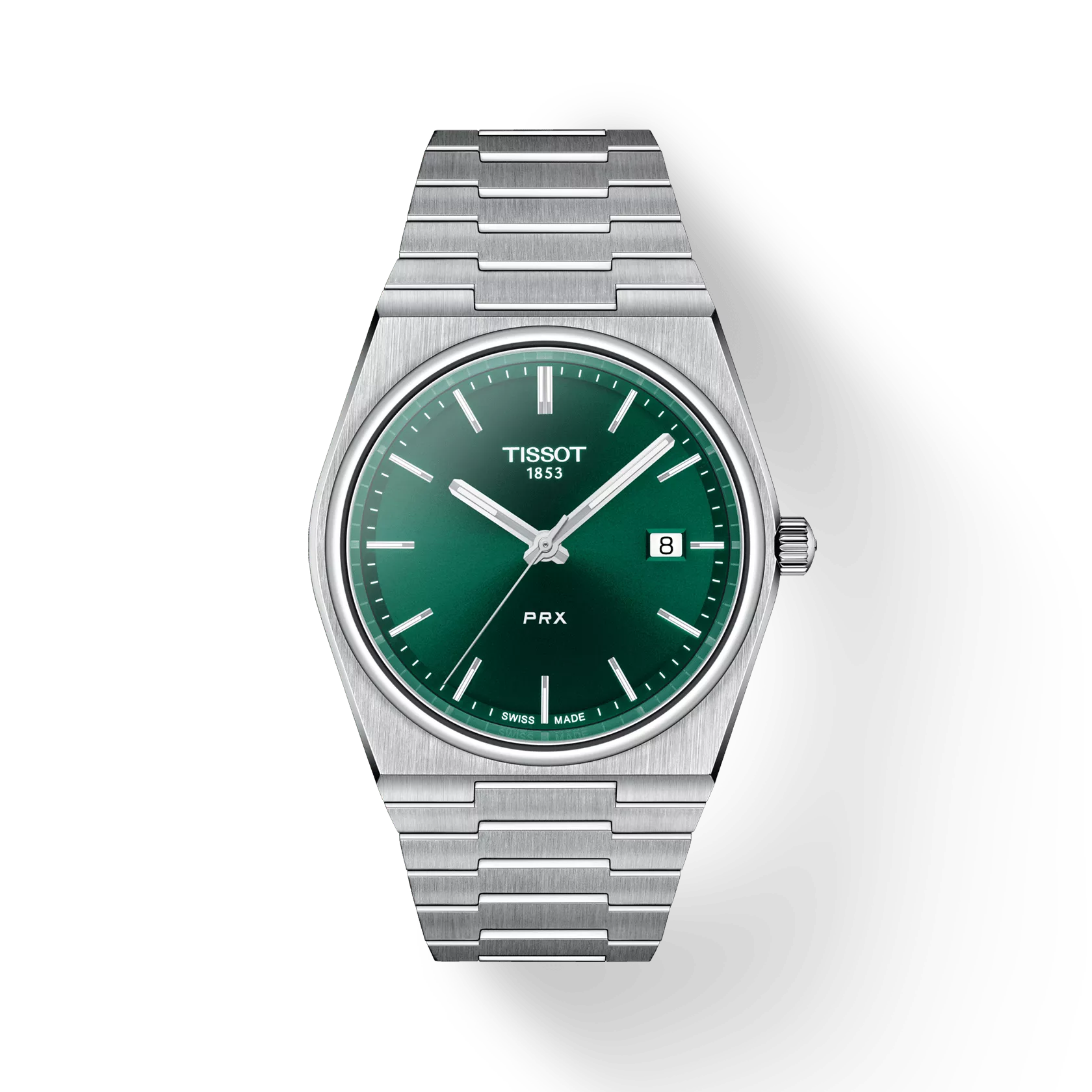 Tissot T1374101109100 PRX Swiss Quartz Analog Green Dial 40mm Male Watch