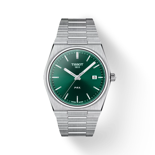 Tissot T1374101109100 PRX Swiss Quartz Analog Green Dial 40mm Male Watch