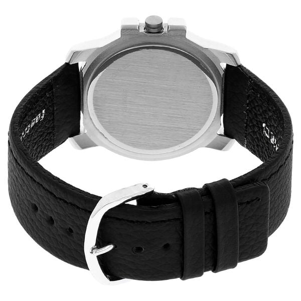 Fastrack 3039SL02 Men’s Analog Black Dial Leather Strap Watch