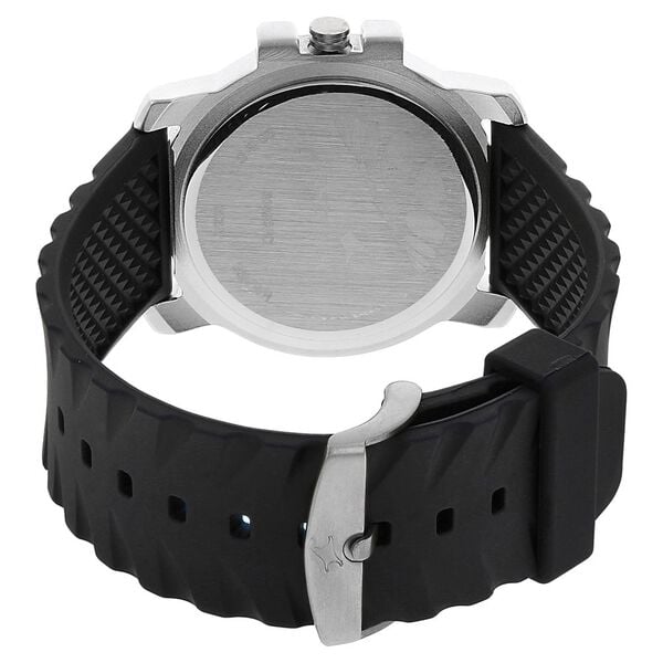 Fastrack 3039SP01 Quartz Analog White Dial Black Plastic Strap Men’s Watch