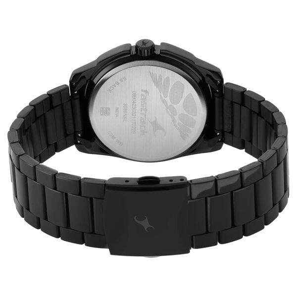 Fastrack 3089NM03 Wear Your Look Quartz Analog Black Dial Black Metal Strap Men’s Watch
