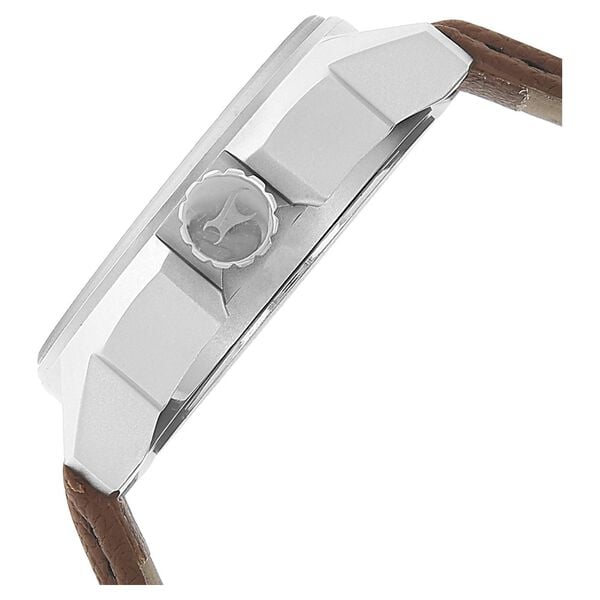 Fastrack 3089SL05 Black Magic Quartz Analog Black Dial Brown Leather Strap Men’s Watch
