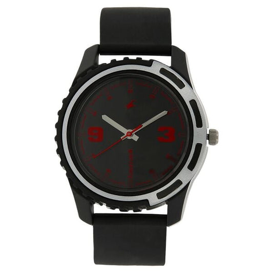 Fastrack 3114PP03 Analog Quartz Men Watch – Black Dial, Black Strap
