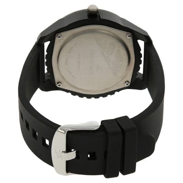 Fastrack 3114PP03 Analog Quartz Men Watch – Black Dial, Black Strap