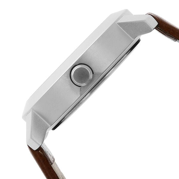 Fastrack 3120SL01 Quartz Analog White Dial Brown Leather Strap Men’s Watch