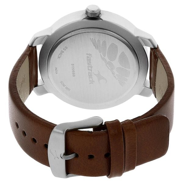 Fastrack NT3120SL01 white dial detail