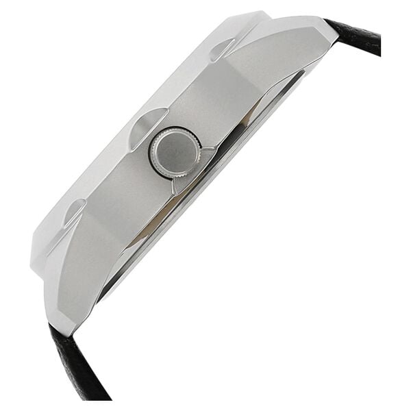 Fastrack 3123SL01 Quartz Analog Silver Dial Black Leather Strap Men’s Watch